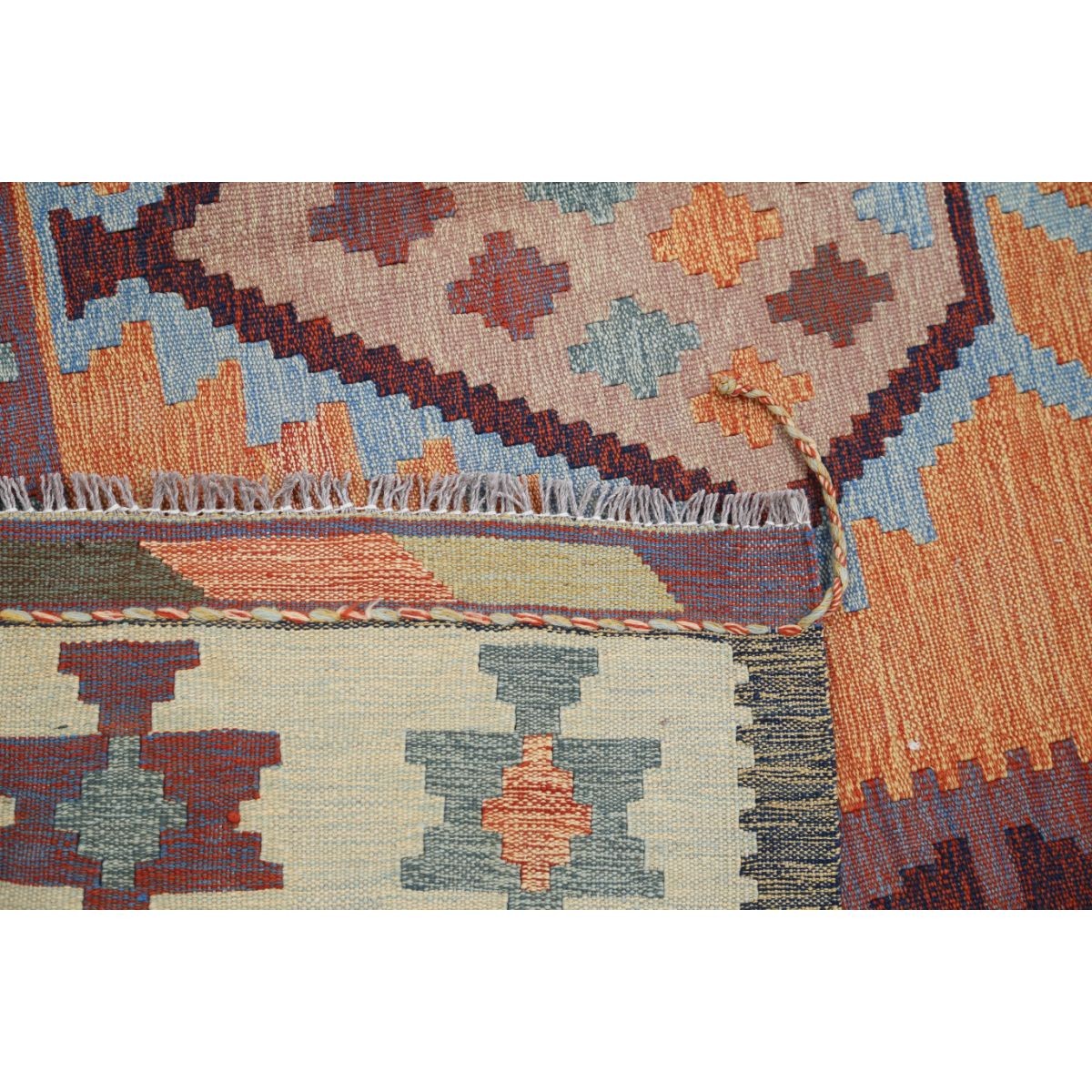 Kafkaas 5x7 Hand Woven Washable Wool Rug - Colorful