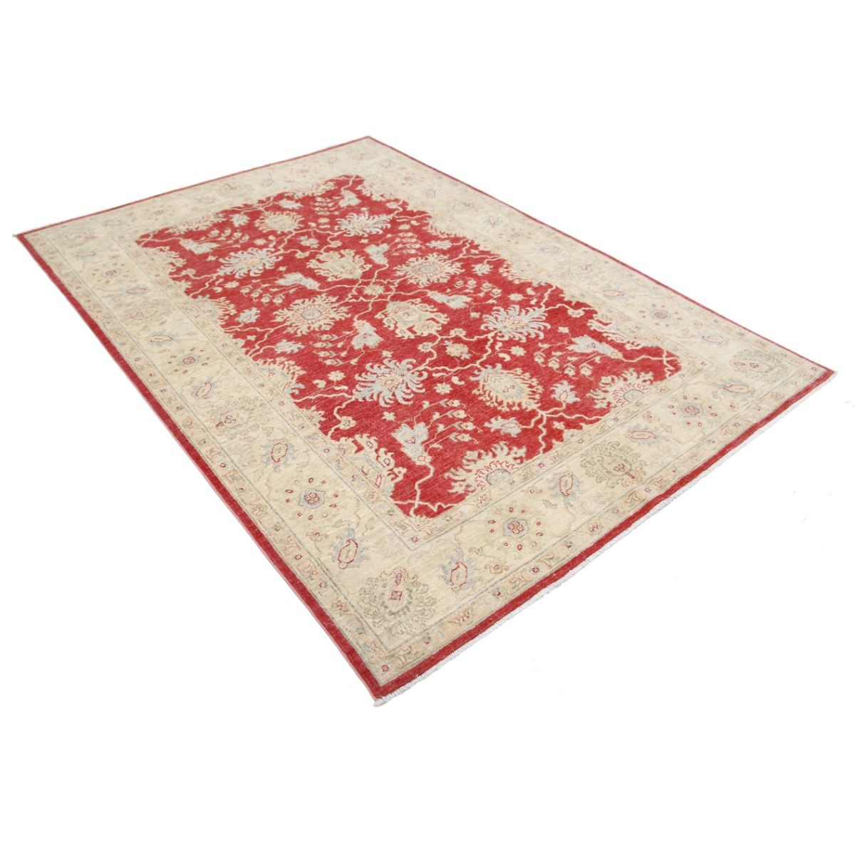 Ziegler 6x8 Handmade Double Knotted Washable Wool Rug - Colorful