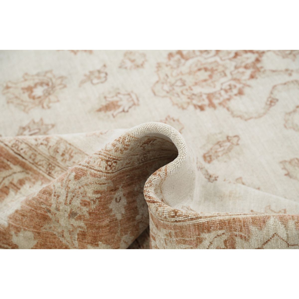 Serenity 9x11 Handmade Double Knotted Washable Wool Rug - Soft Hues