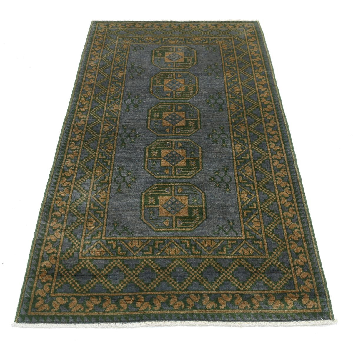 Revival 3x6 Handmade Double Knotted Washable Wool Rug - Colorful