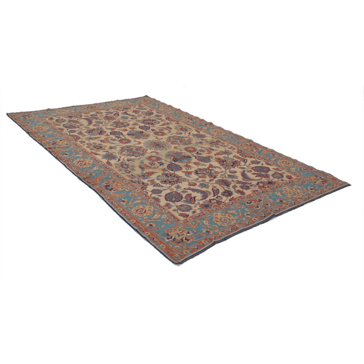 Sumak 7x11 Hand Woven Washable Wool Rug - Colorful