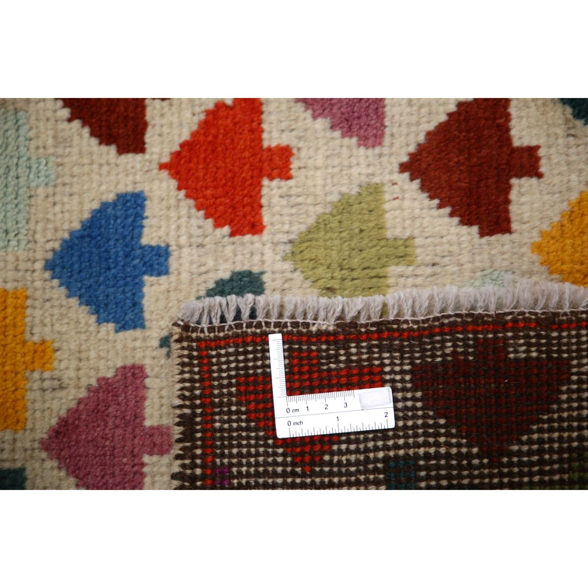 Revival 3x4 Handmade Double Knotted Washable Wool Rug - Colorful