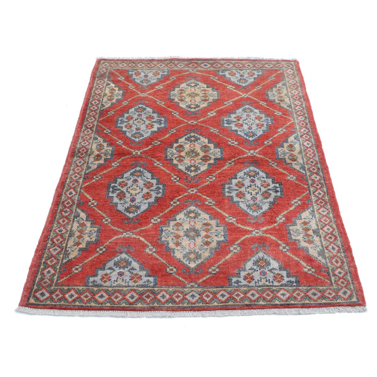 Revival 3x5 Handmade Double Knotted Washable Wool Rug - Colorful