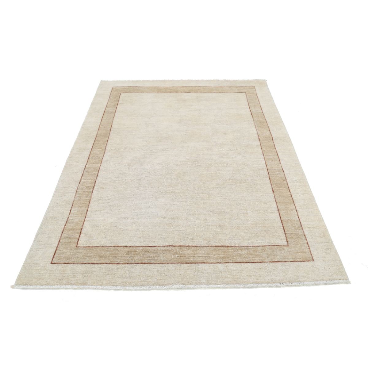 Modcar 5x6 Handmade Double Knotted Washable Wool Rug - Colorful