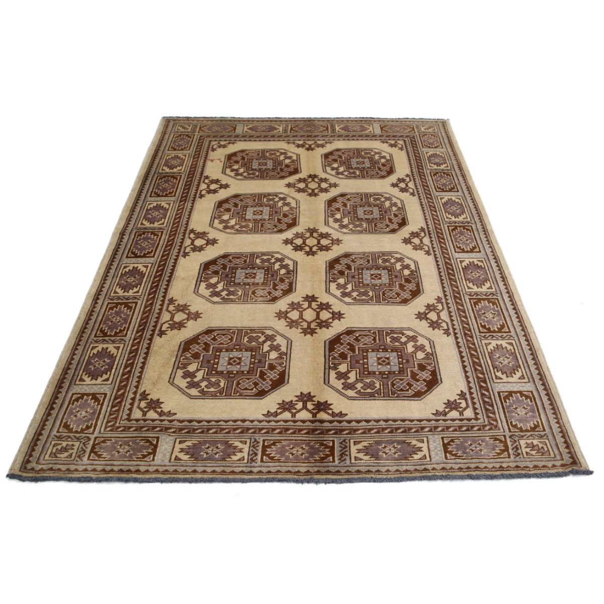 Revival 5x7 Handmade Double Knotted Washable Wool Rug - Colorful