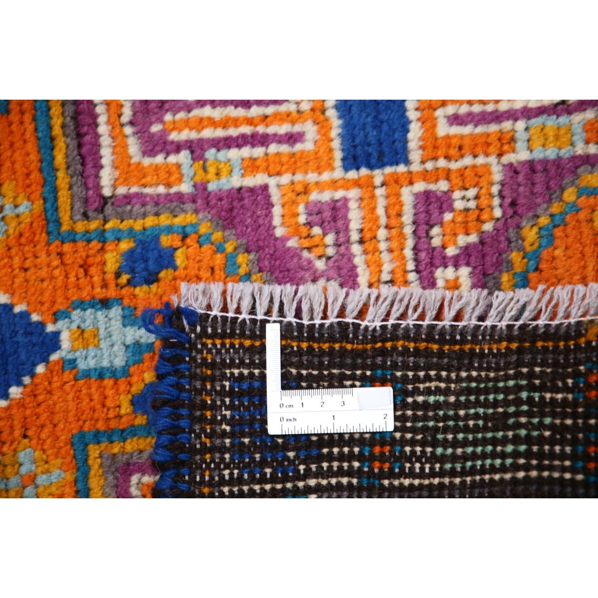 Revival 3x4 Handmade Double Knotted Washable Wool Rug - Colorful