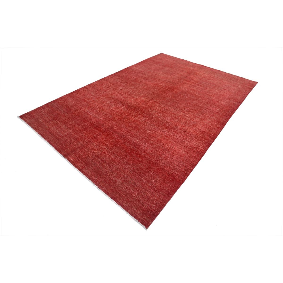 Overdye 7x10 Handmade Double Knotted Washable Wool Rug - Monochormatic