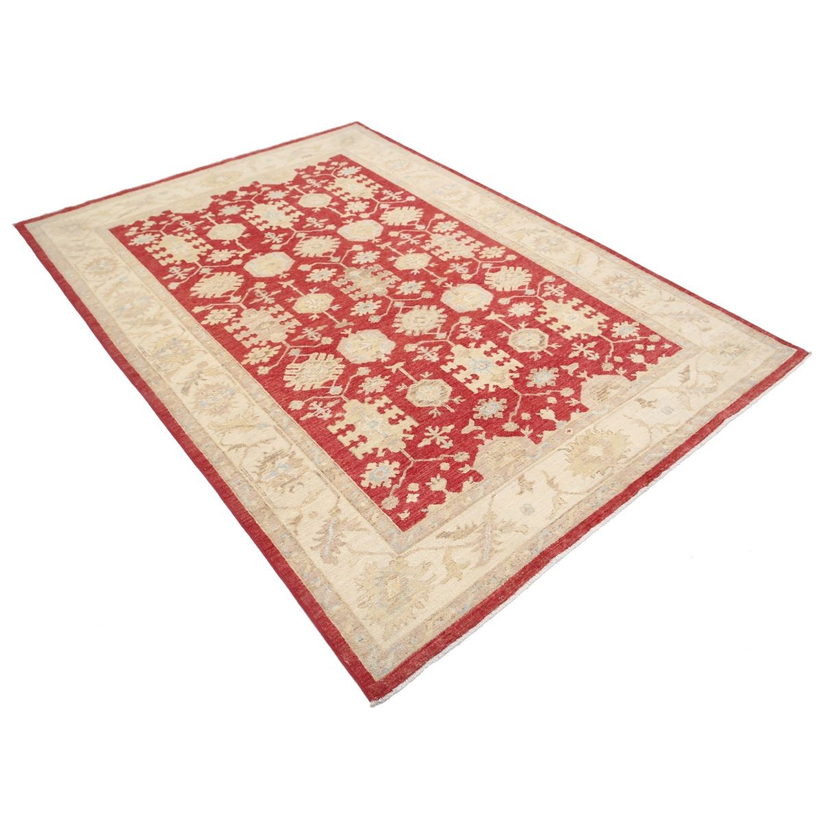 Ziegler 6x8 Handmade Double Knotted Washable Wool Rug - Colorful