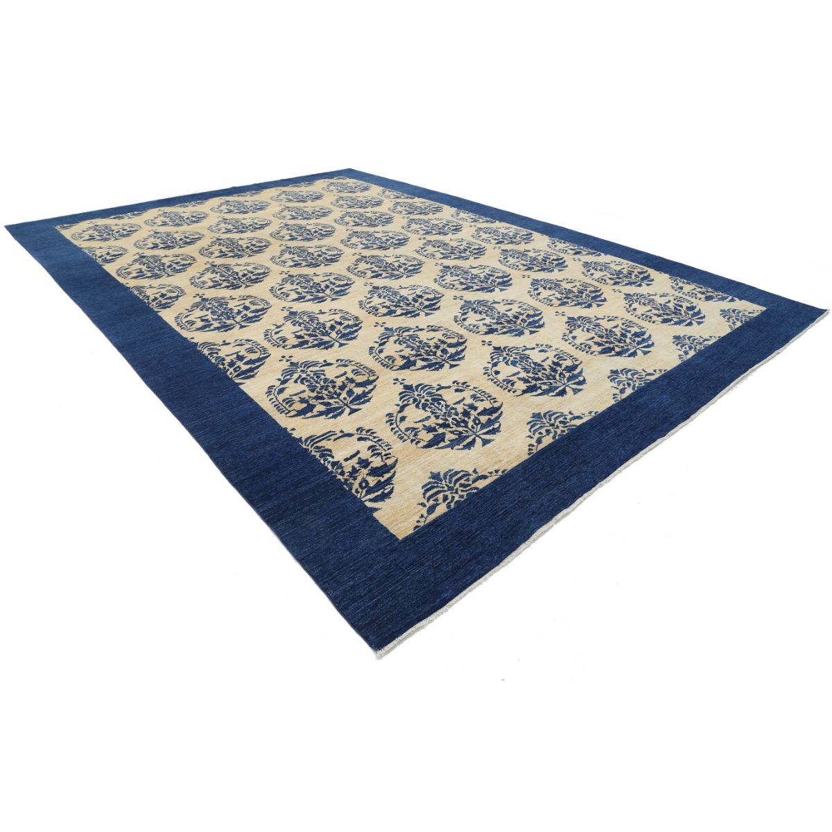 Modcar 12x17 Handmade Double Knotted Washable Wool Rug - Colorful