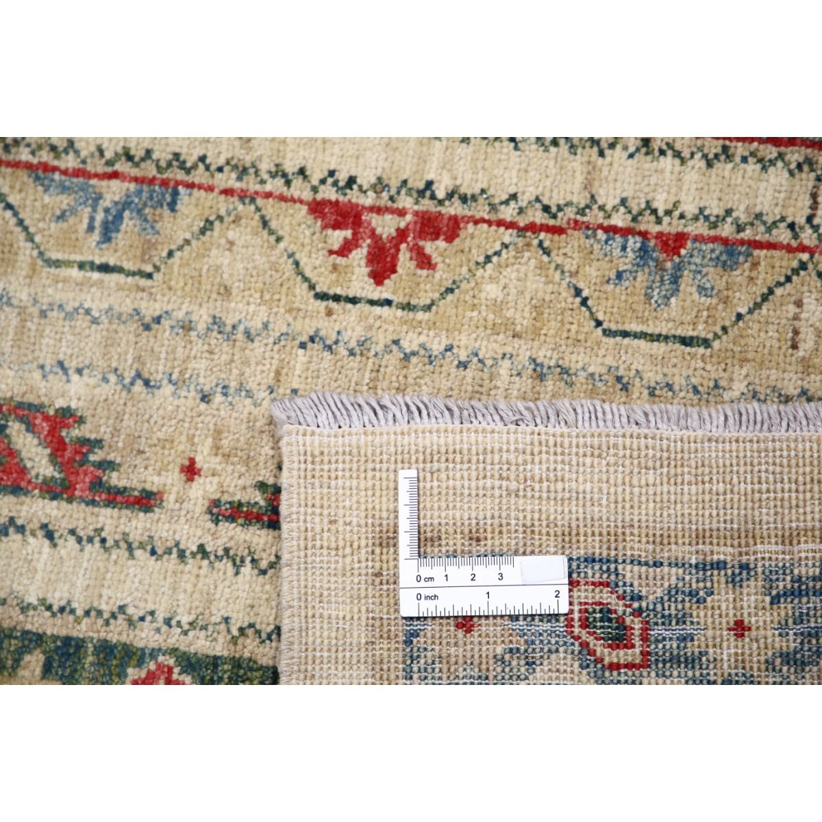 Shaal 7x9 Handmade Double Knotted Washable Wool Rug - Colorful