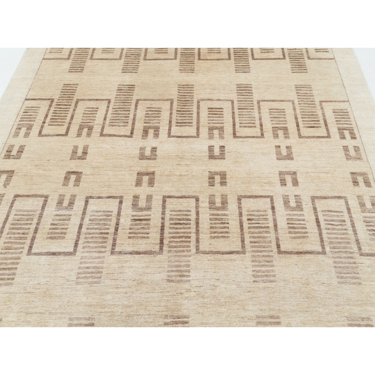 Modcar 6x9 Handmade Double Knotted Washable Wool Rug - Colorful