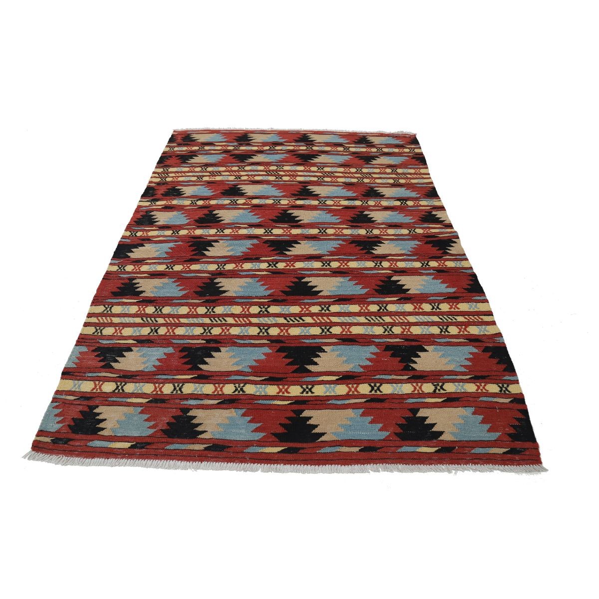 Maliki 3x5 Hand Woven Washable Wool Rug - Colorful