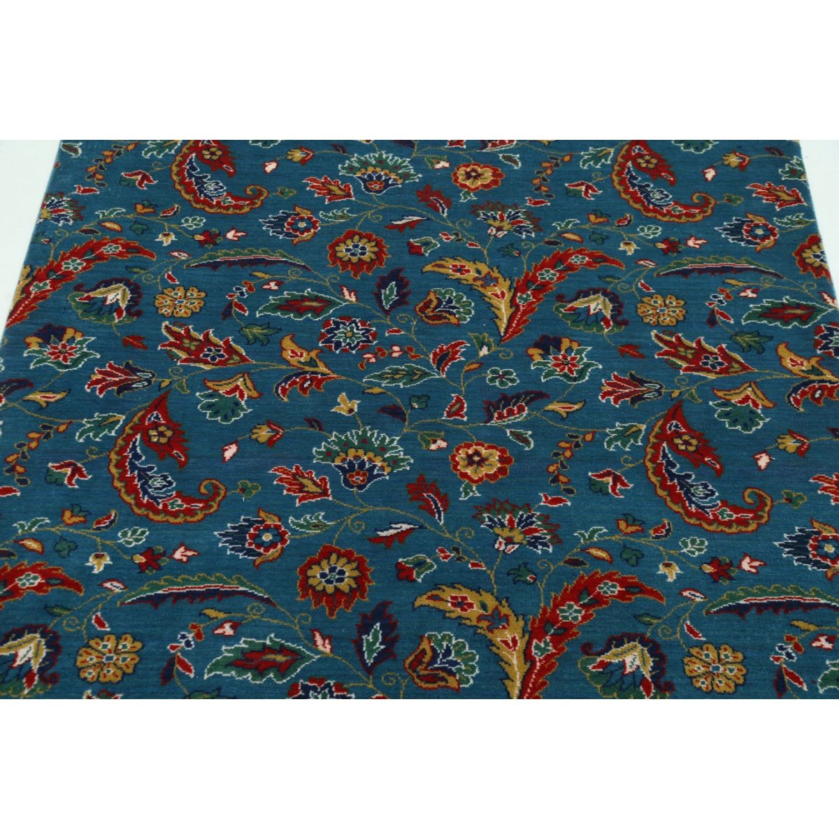Gulshan 4x5 Machine-Made Washable Wool Rug - Colorful - Square