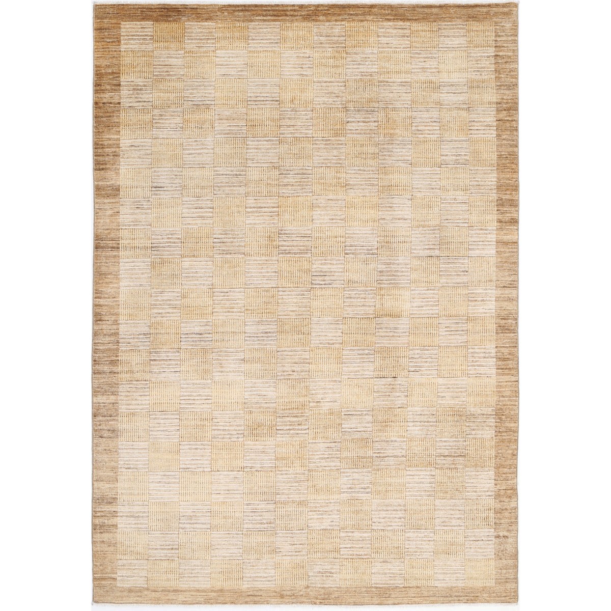 Modcar 6x9 Handmade Double Knotted Washable Wool Rug - Colorful
