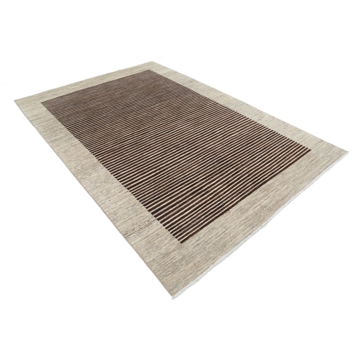 Modcar 6x10 Handmade Double Knotted Washable Wool Rug - Colorful