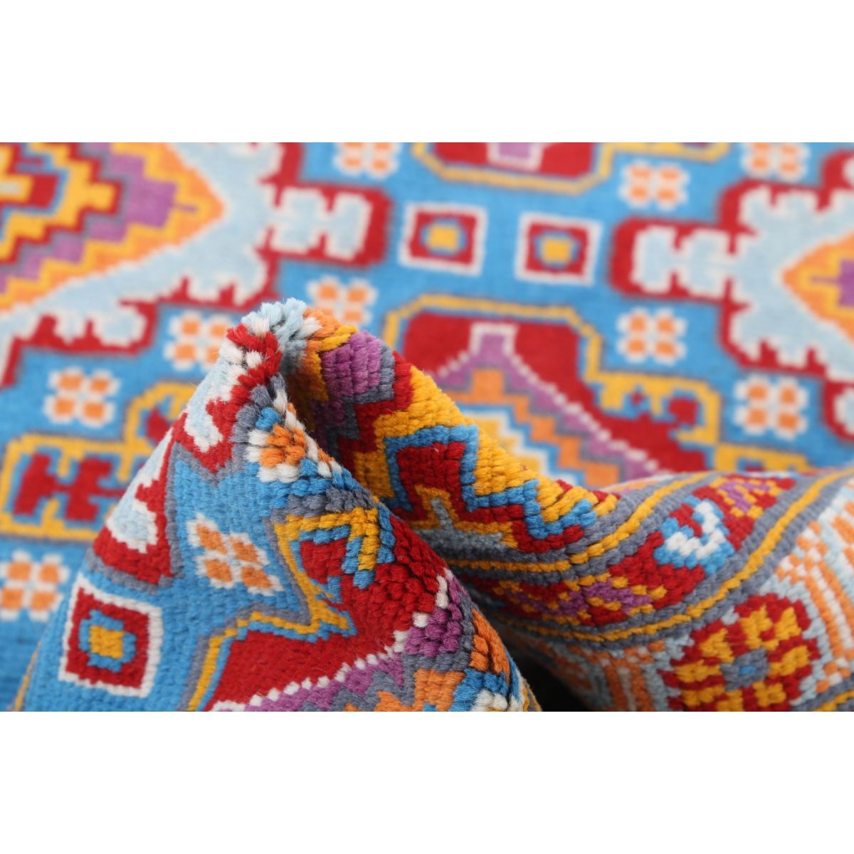 Revival 3x5 Handmade Double Knotted Washable Wool Rug - Colorful