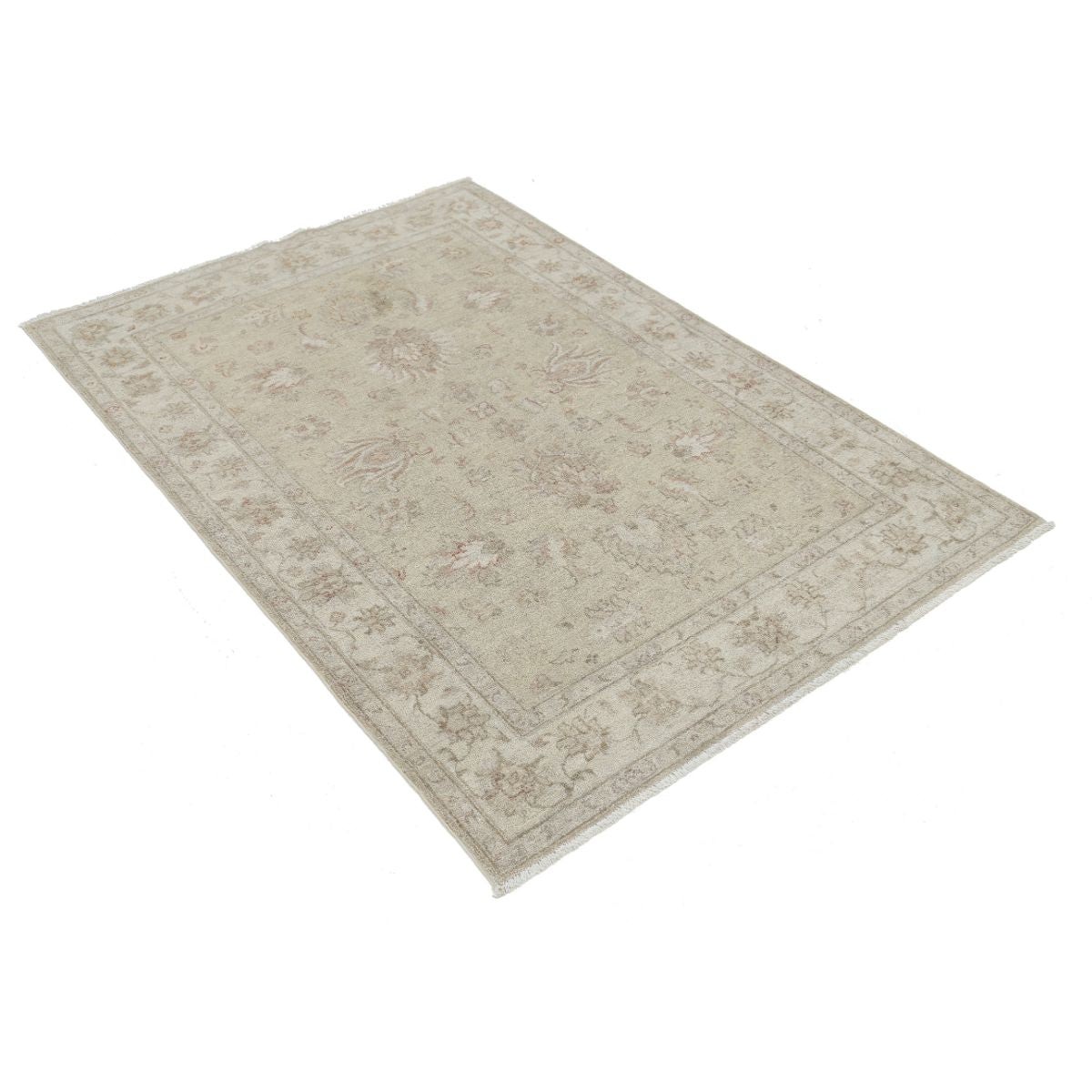 Serenity 4x6 Handmade Double Knotted Washable Wool Rug - Soft Hues