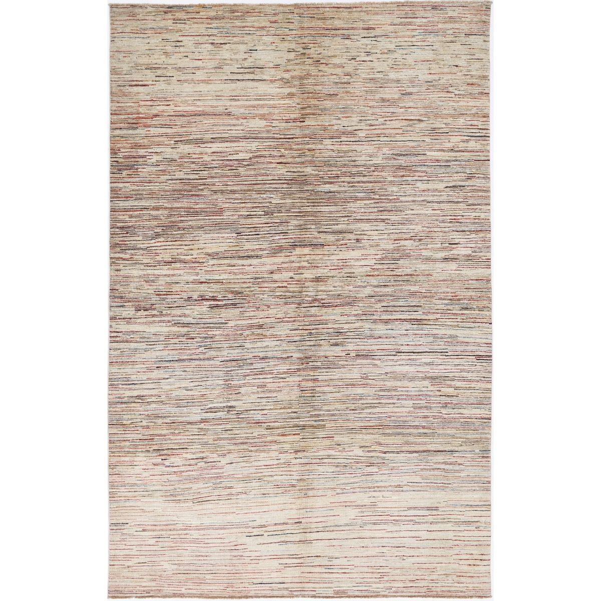 Modcar 6x10 Handmade Double Knotted Washable Wool Rug - Colorful