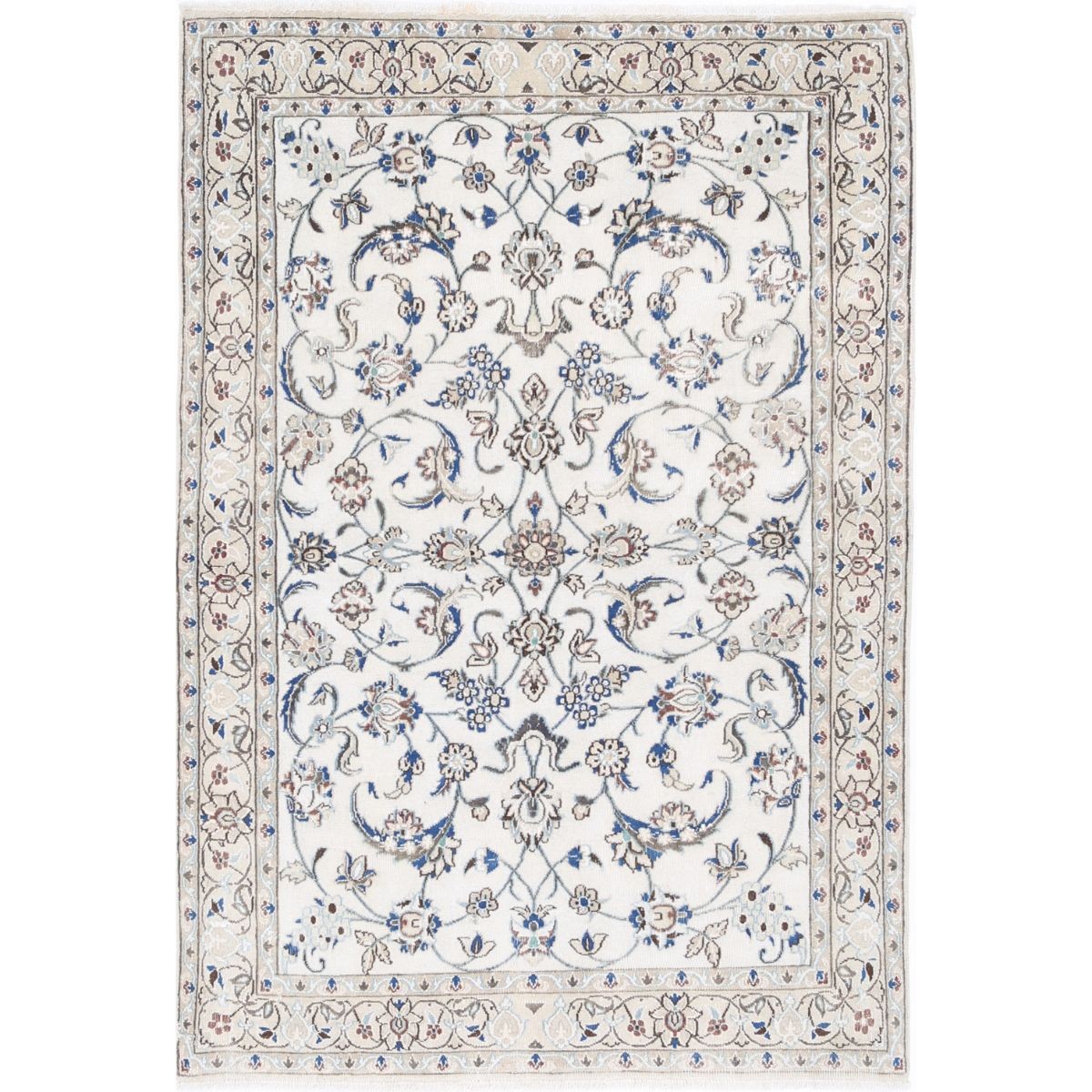 Nain 3x5 Handmade Double Knotted Washable Wool Rug - Colorful