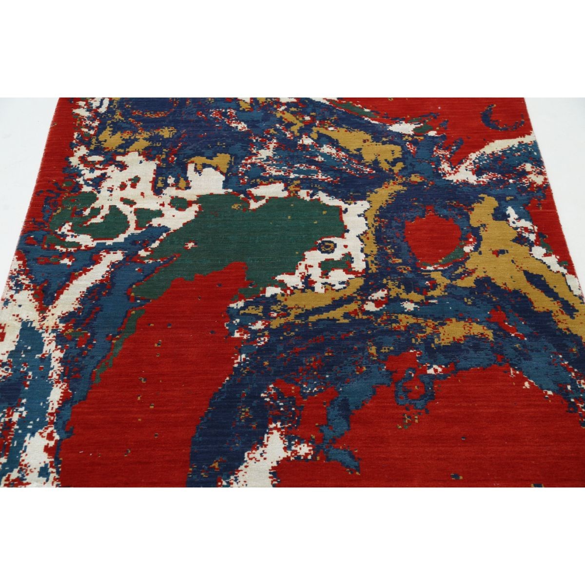 Dhanak 4x6 Powered-Loomed Washable Wool Rug - Colorful