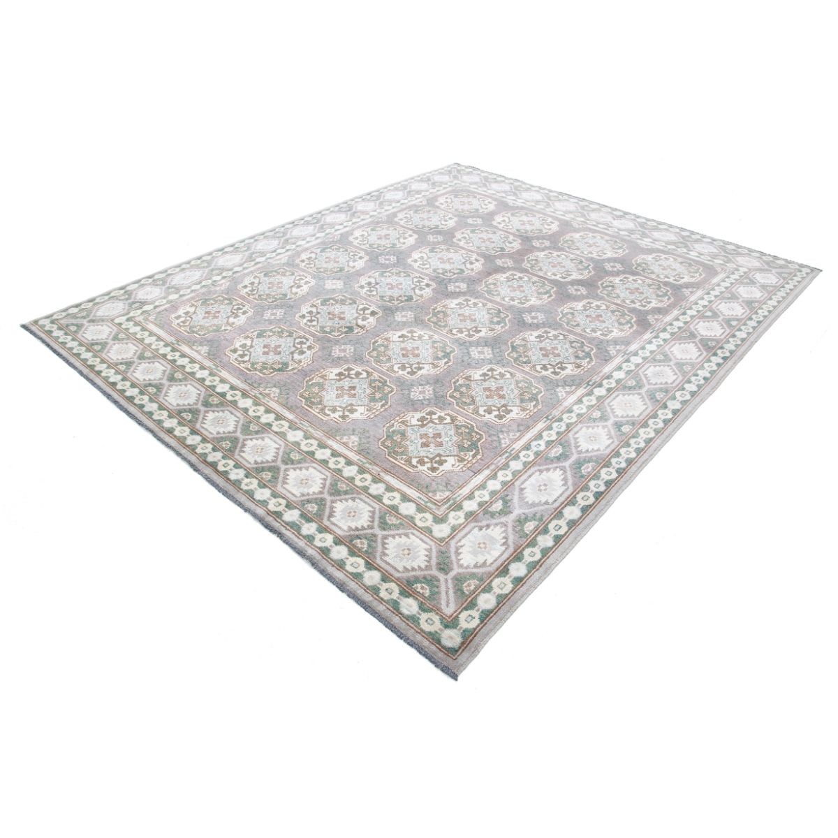 Revival 8x10 Handmade Double Knotted Washable Wool Rug - Colorful