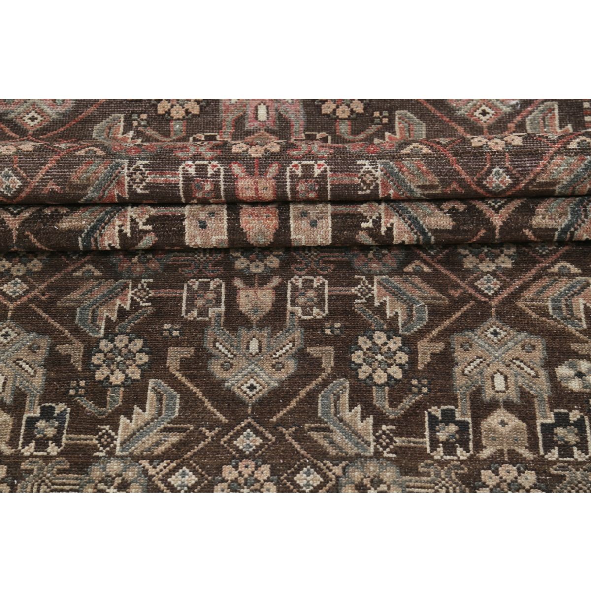 Vintage 4x13 Handmade Double Knotted Washable Wool Runner - Soft Hues
