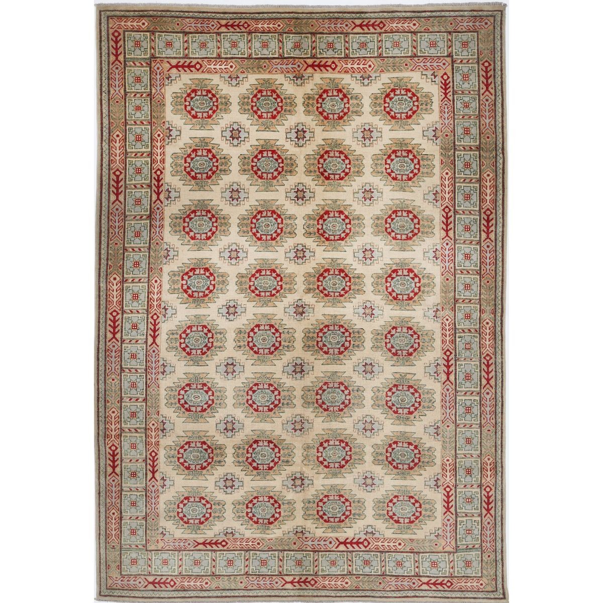 Revival 7x10 Handmade Double Knotted Washable Wool Rug - Colorful