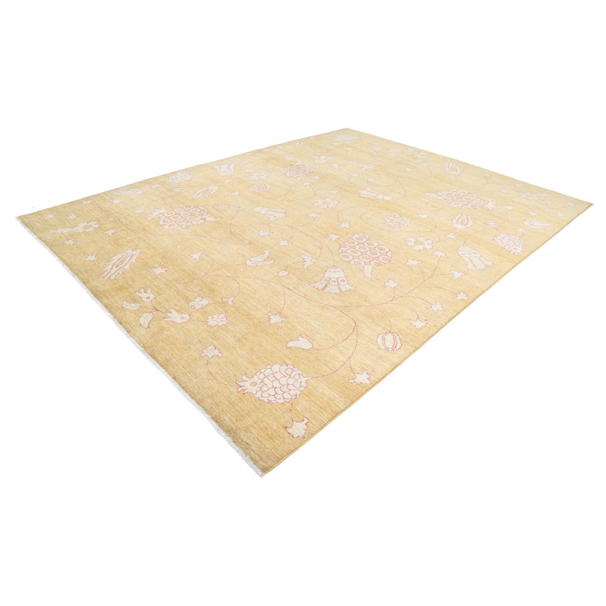 Modcar 9x12 Handmade Double Knotted Washable Wool Rug - Colorful