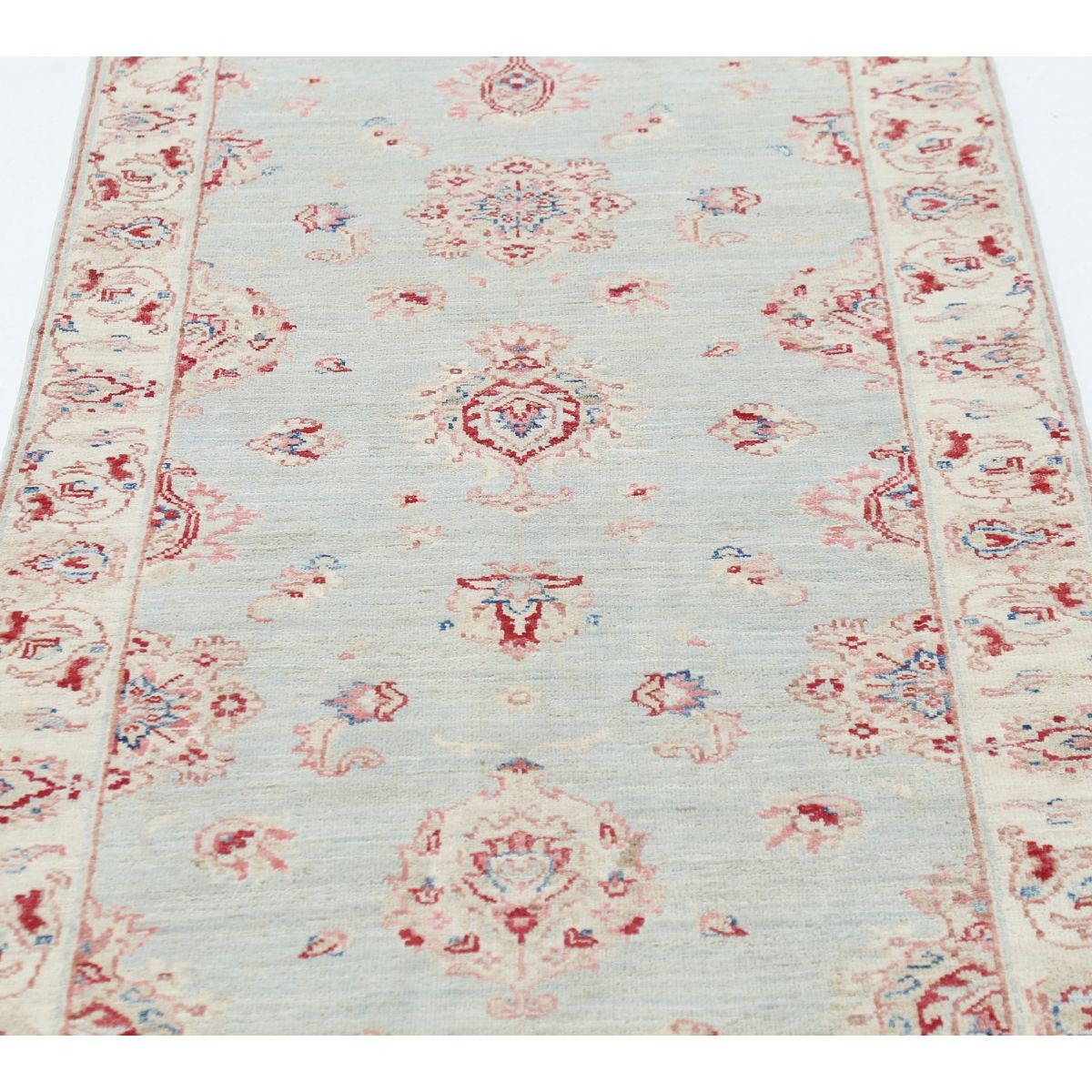 Ziegler 3x6 Handmade Double Knotted Washable Wool Runner - Soft Hues