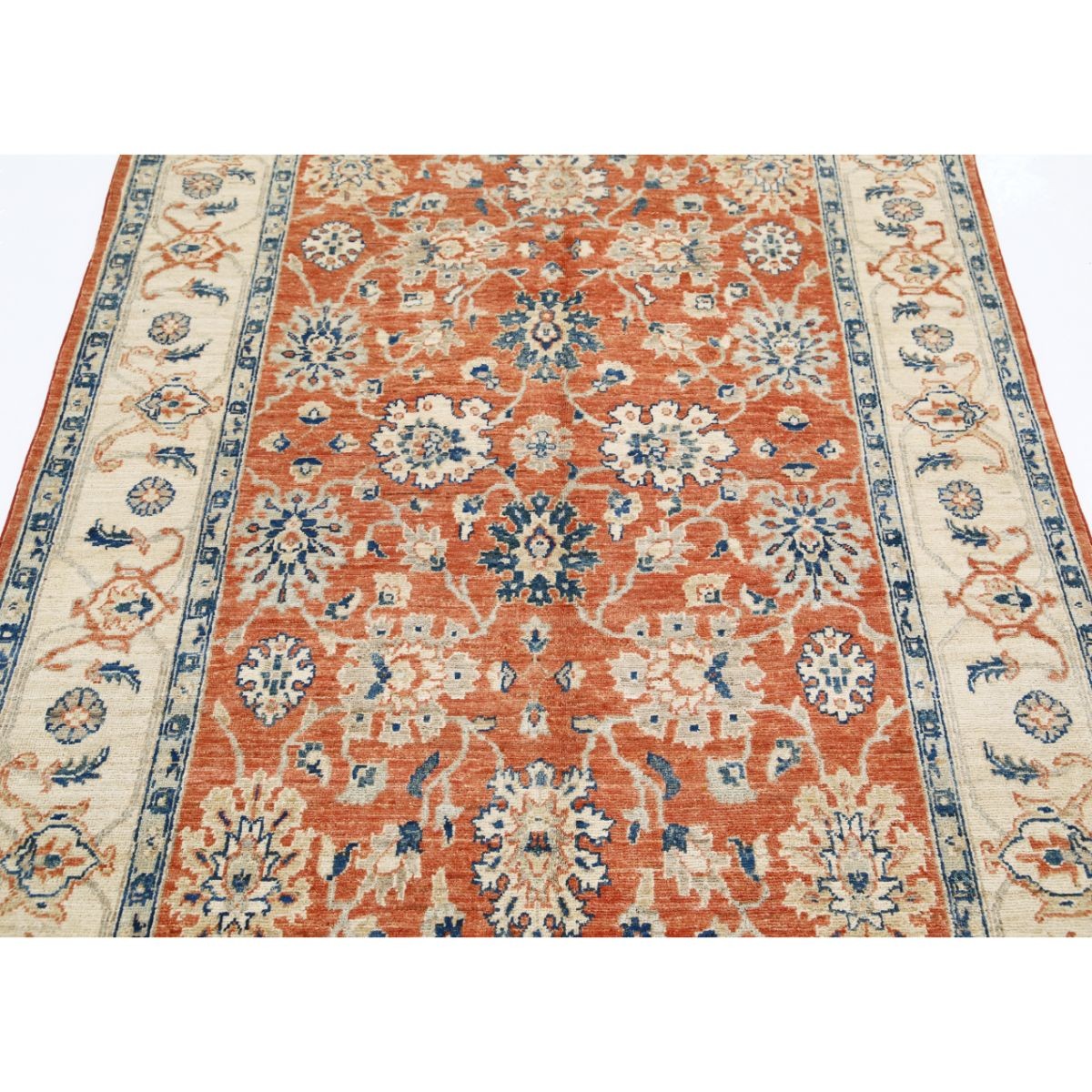 Ziegler 5x7 Handmade Double Knotted Washable Wool Rug - Soft Hues