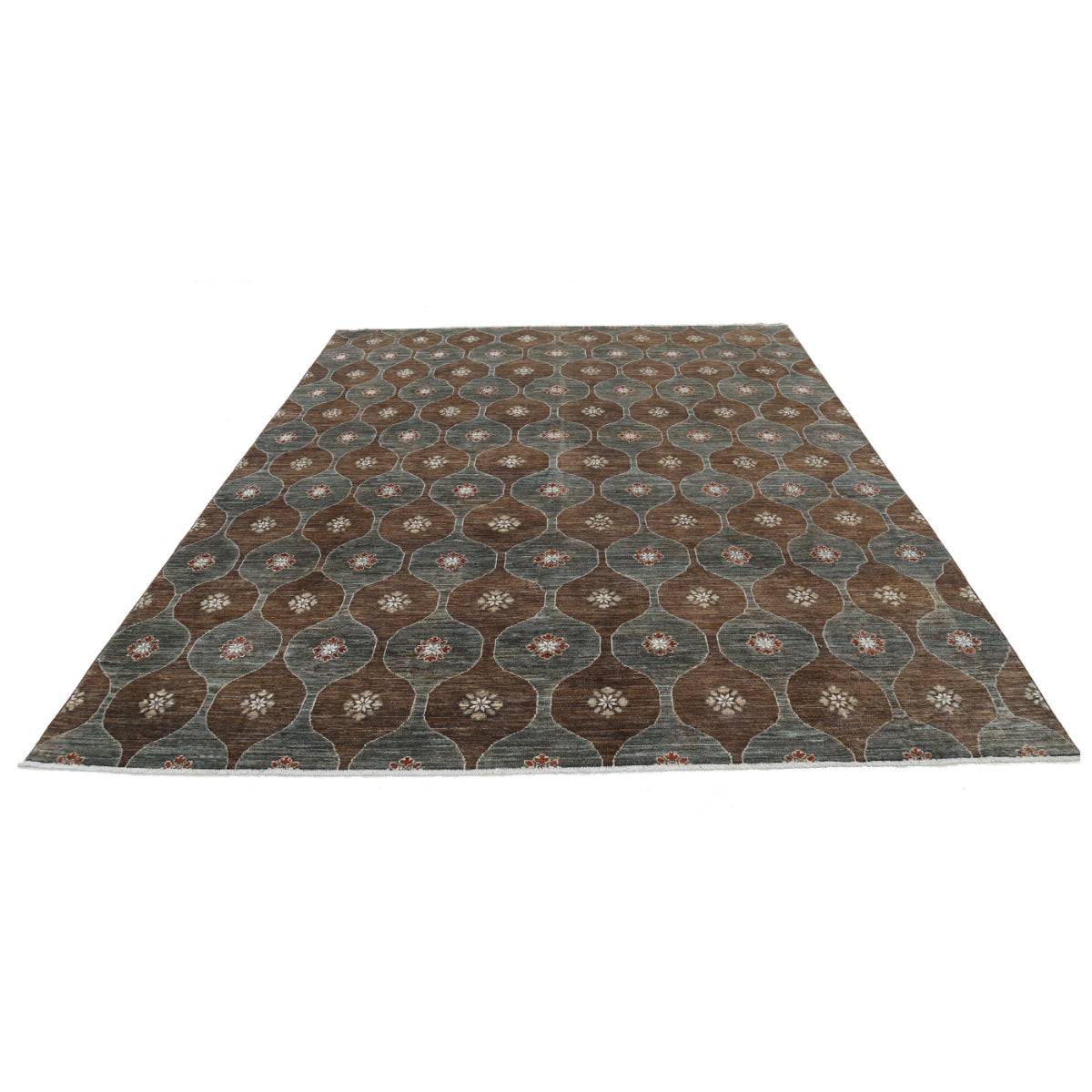 Modcar 8x10 Handmade Double Knotted Washable Wool Rug - Colorful