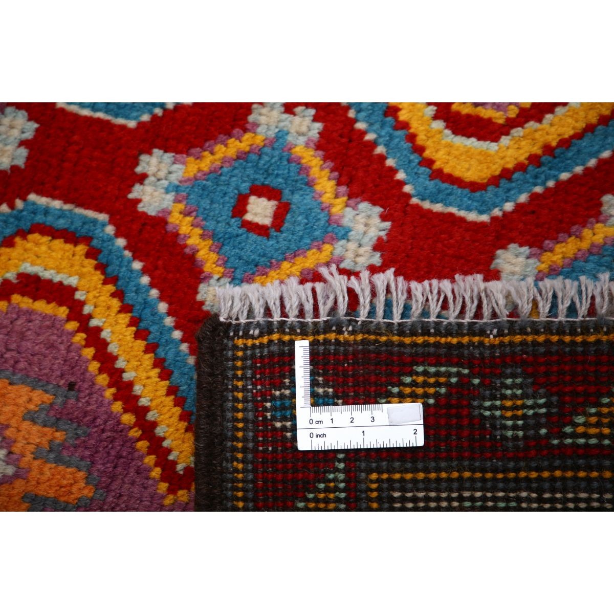 Revival 5x7 Handmade Double Knotted Washable Wool Rug - Colorful