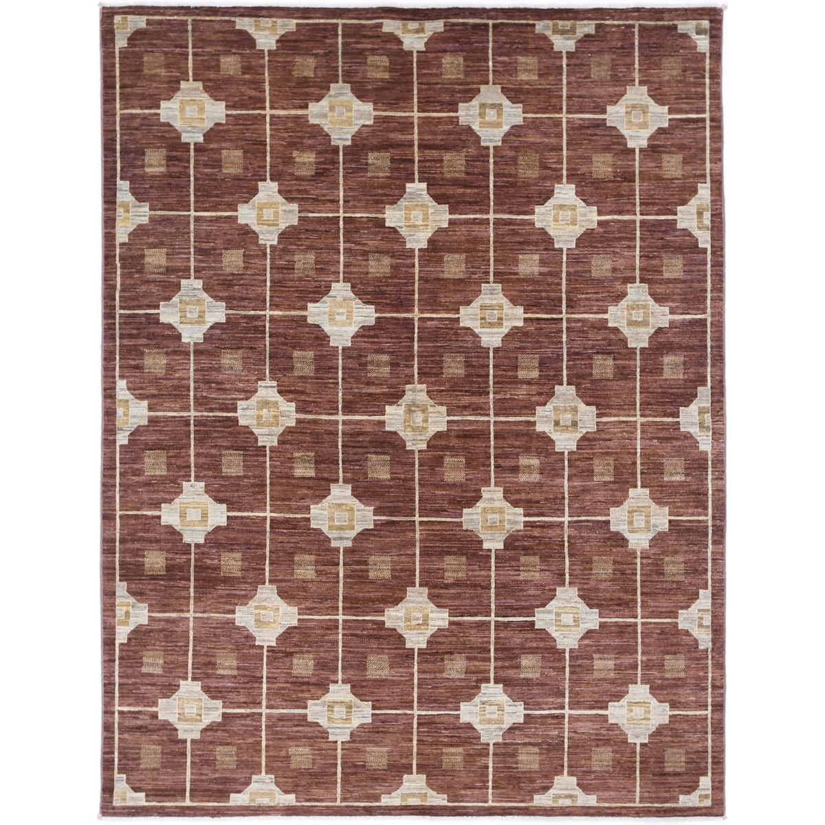 Modcar 6x8 Handmade Double Knotted Washable Wool Rug - Colorful