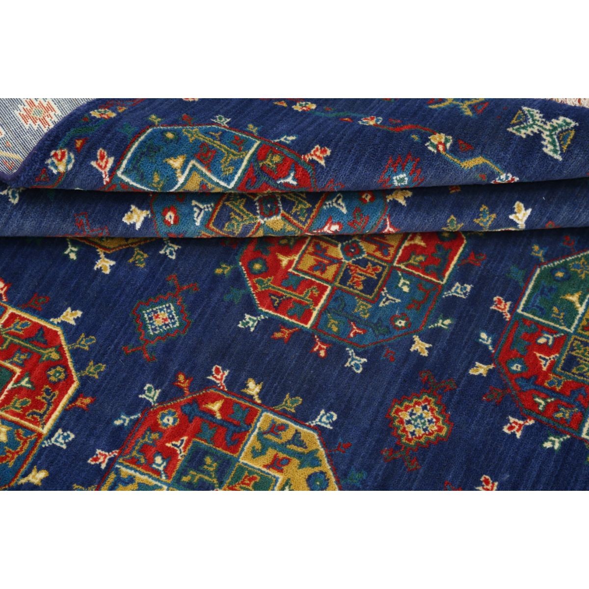 Gulshan-3'10" 4x6 Powered-Loomed Washable Wool Rug - Colorful