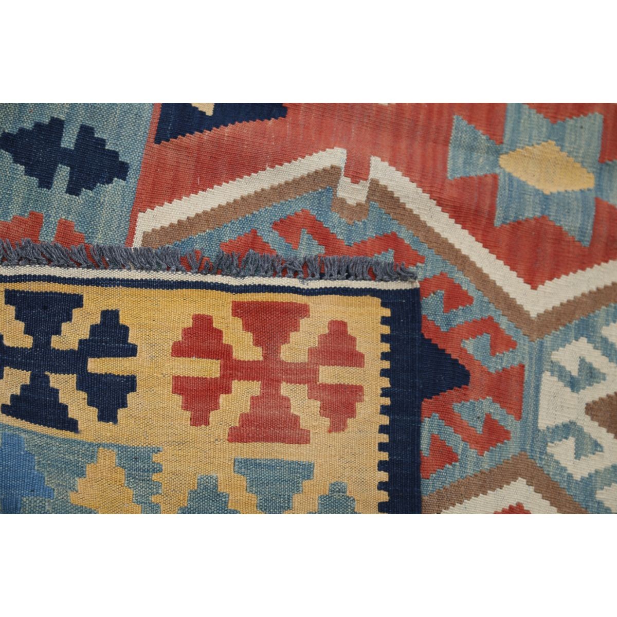 Kafkaas 5x7 Hand Woven Washable Wool Rug - Colorful