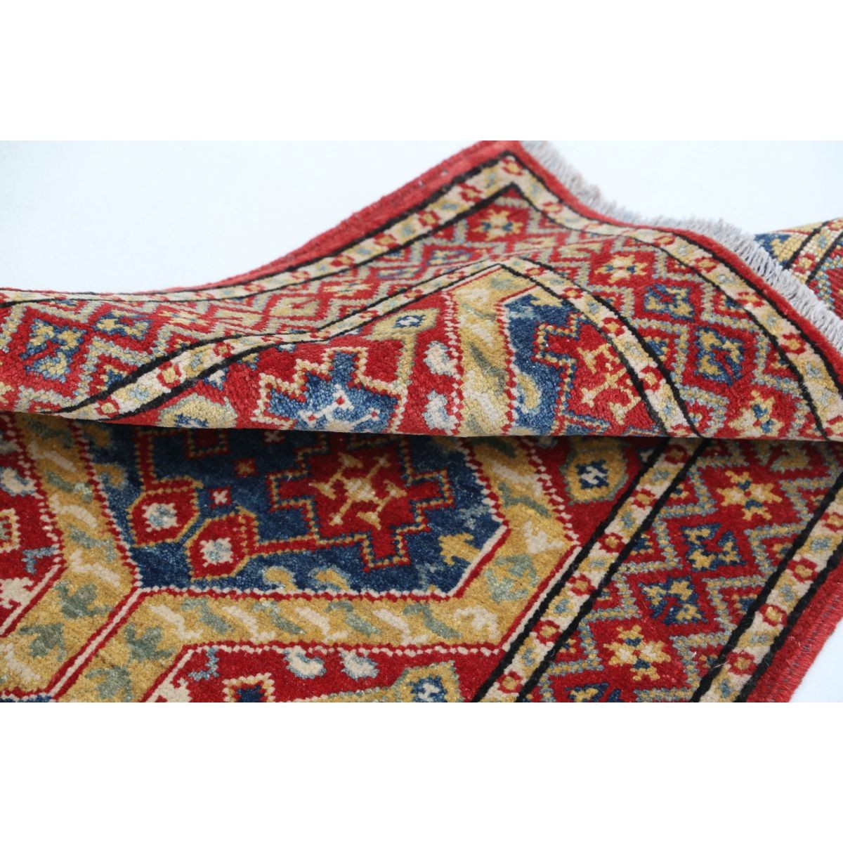 Revival 2x3 Handmade Double Knotted Washable Wool Rug - Colorful
