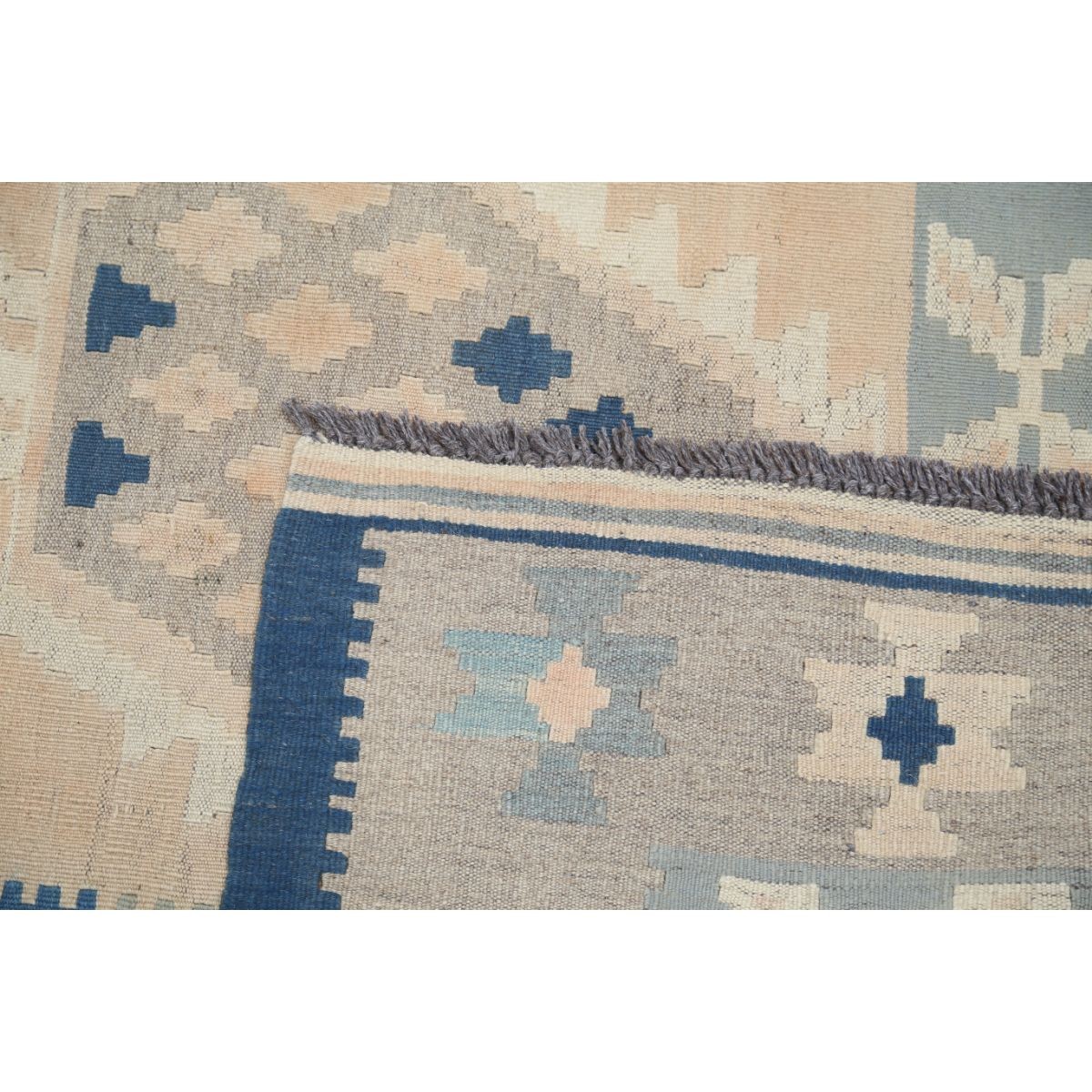 Kafkaas 5x7 Hand Woven Washable Wool Rug - Soft Hues