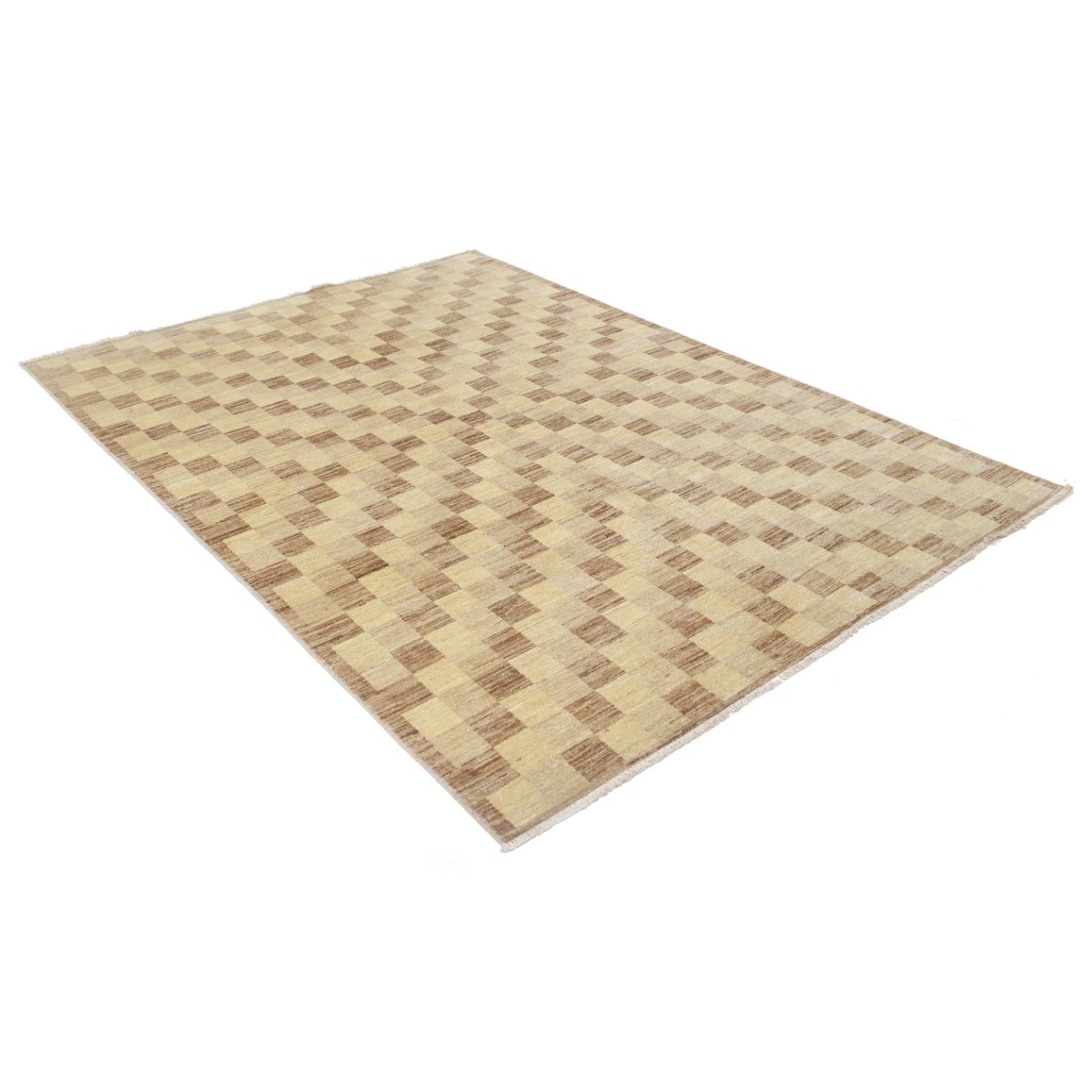 Modcar 6x8 Handmade Double Knotted Washable Wool Rug - Colorful