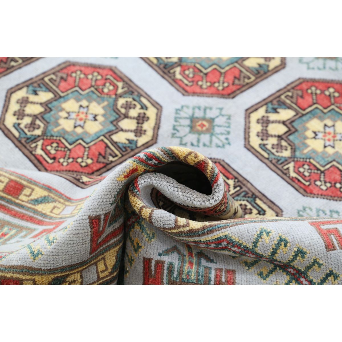 Revival 7x9 Handmade Double Knotted Washable Wool Rug - Colorful