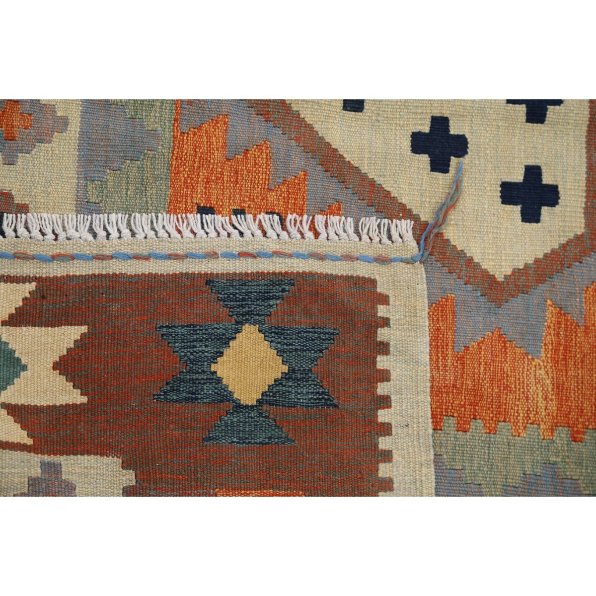 Kafkaas 5x7 Hand Woven Washable Wool Rug - Colorful