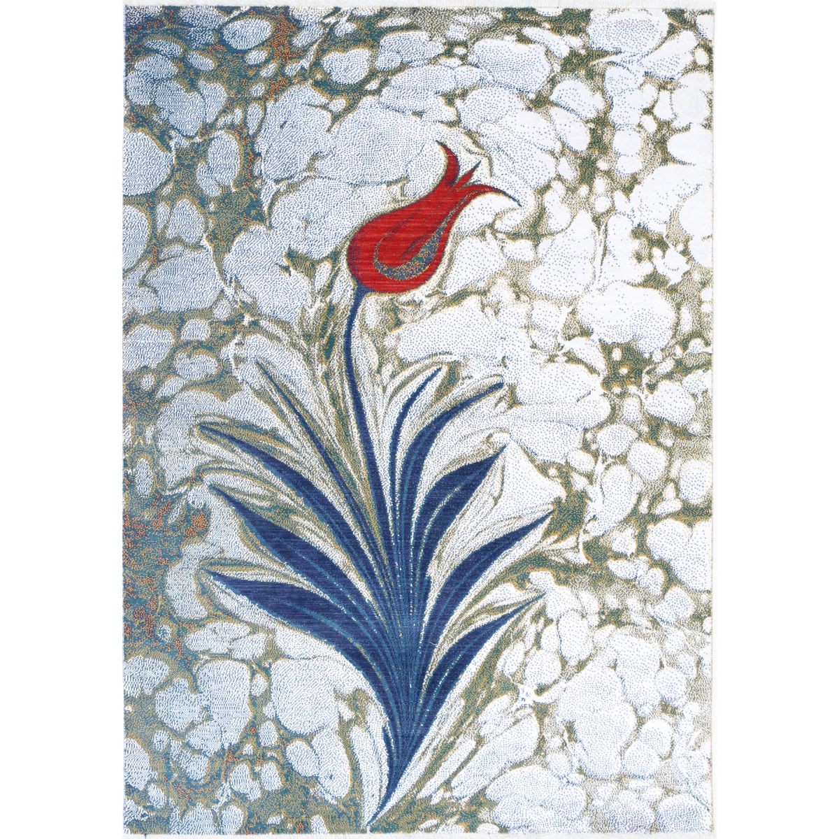 Dhanak 4x6 Machine-Made Washable Wool Rug - Colorful