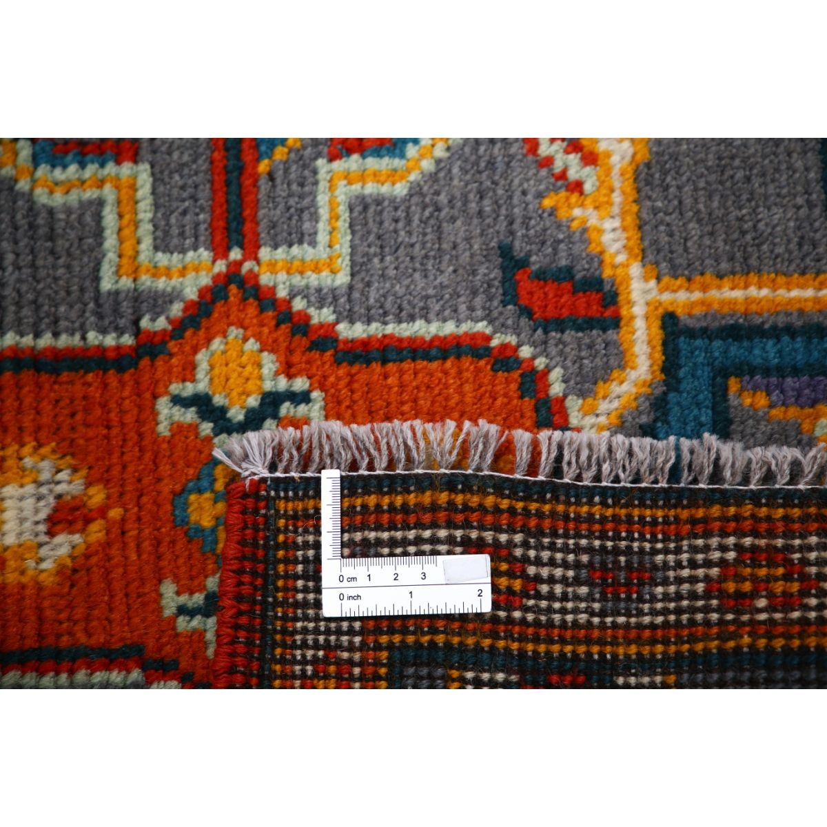 Revival 3x4 Handmade Double Knotted Washable Wool Rug - Colorful