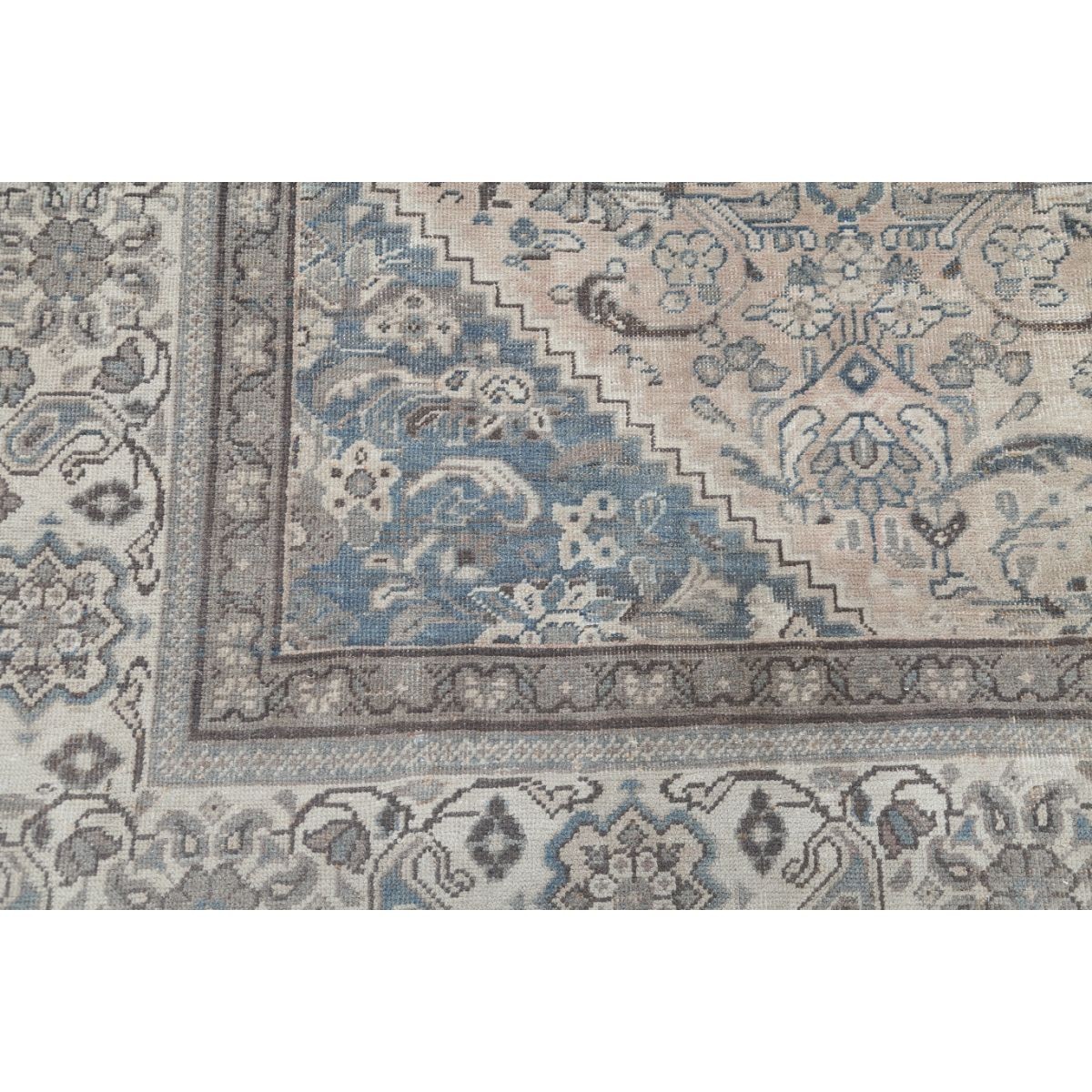 Vintage 10x14 Handmade Double Knotted Washable Wool Rug - Soft Hues