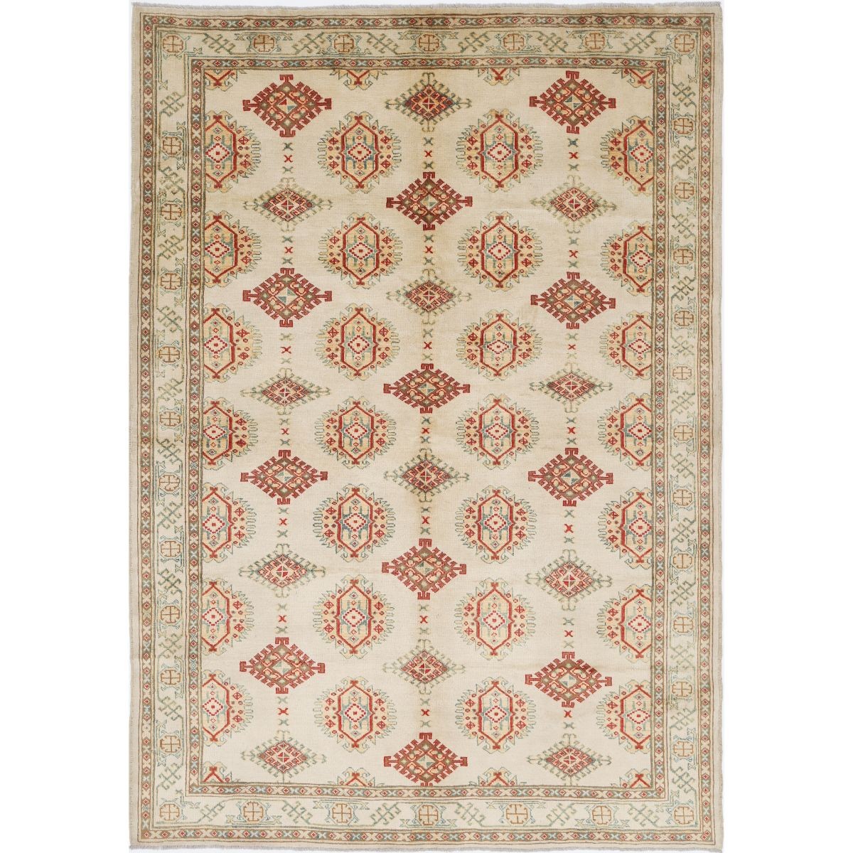 Revival 7x9 Handmade Double Knotted Washable Wool Rug - Colorful