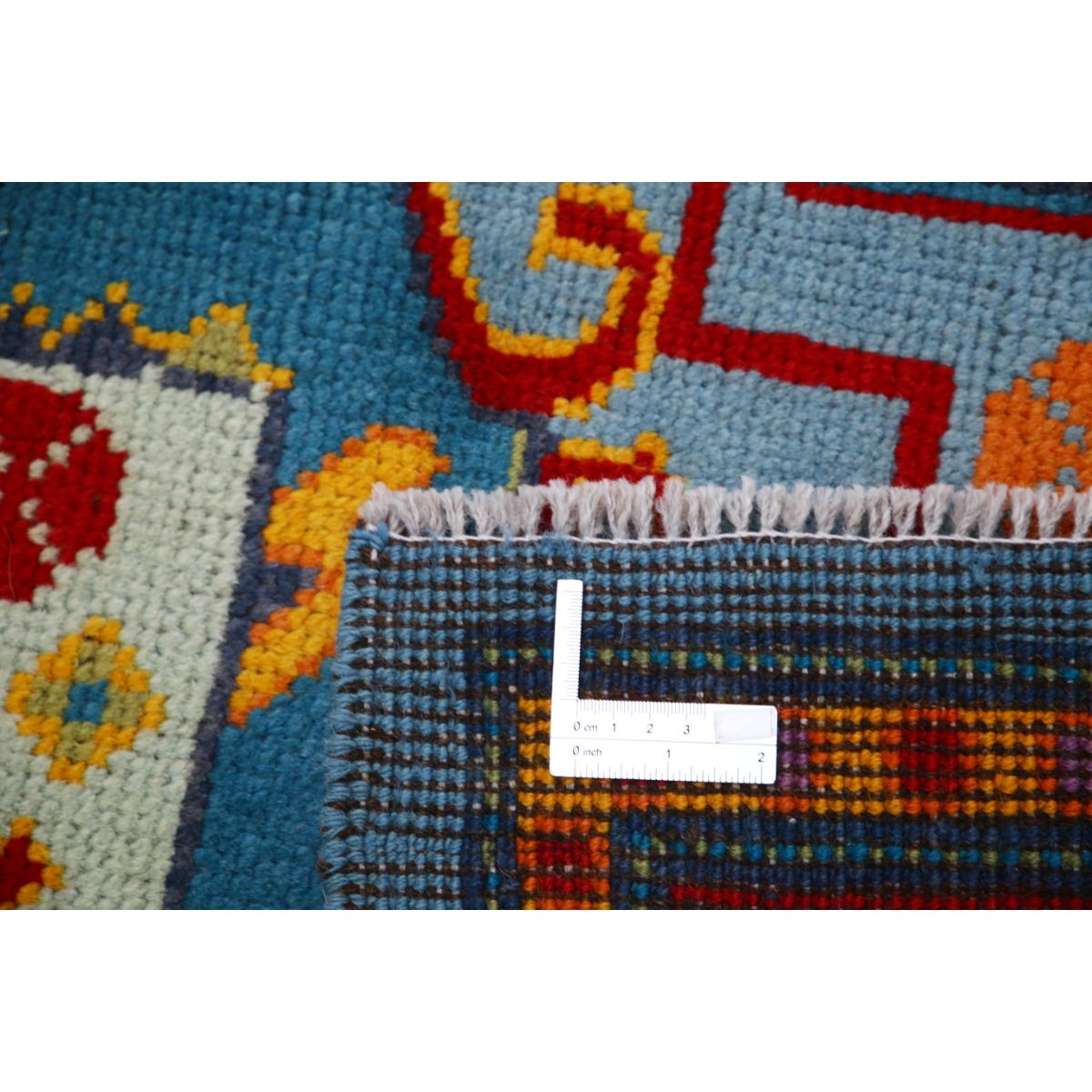 Revival 6x8 Handmade Double Knotted Washable Wool Rug - Colorful
