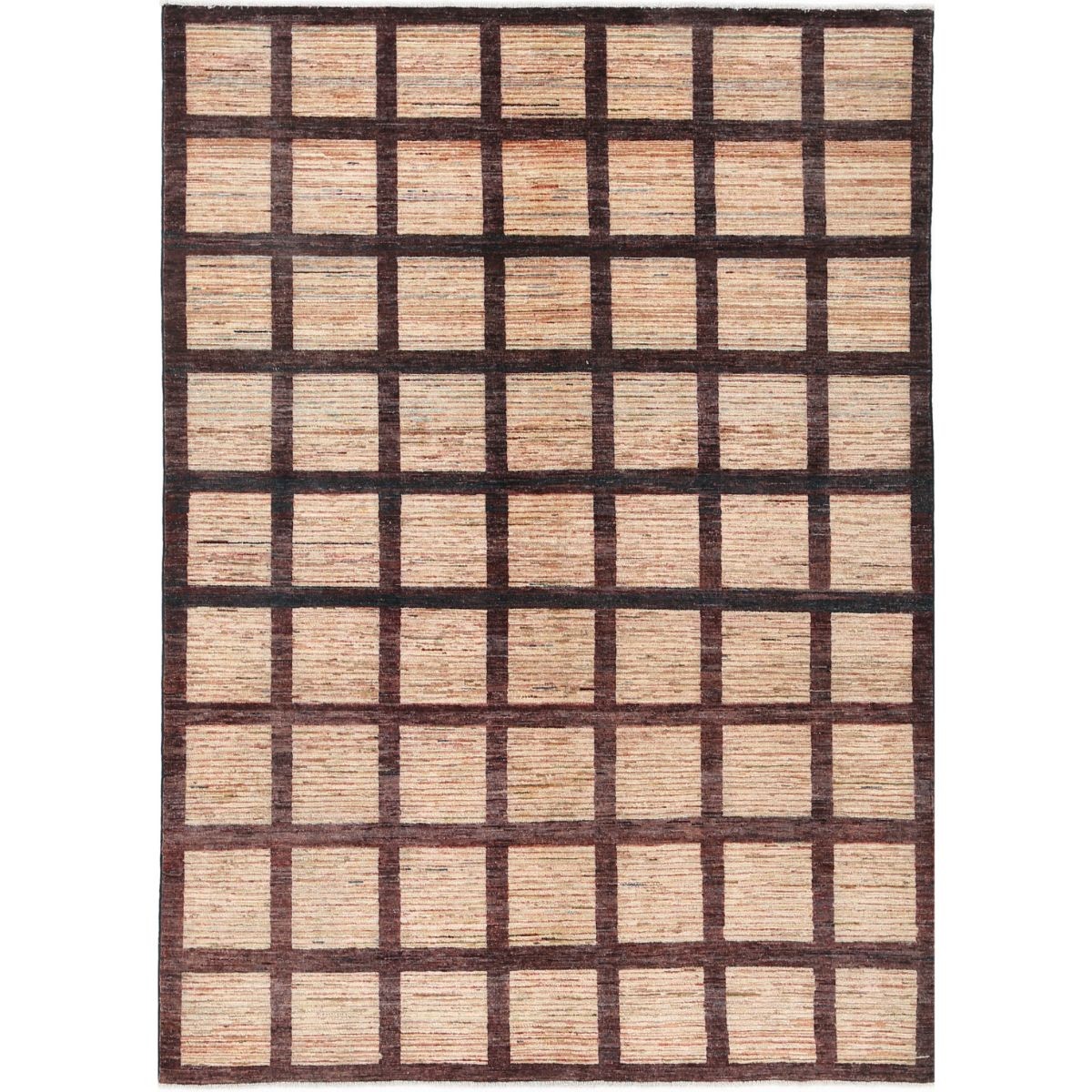 Modcar 6x8 Handmade Double Knotted Washable Wool Rug - Colorful