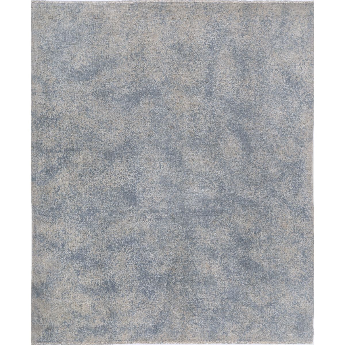 Overdye 8x10 Handmade Double Knotted Washable Wool Rug - Monochormatic