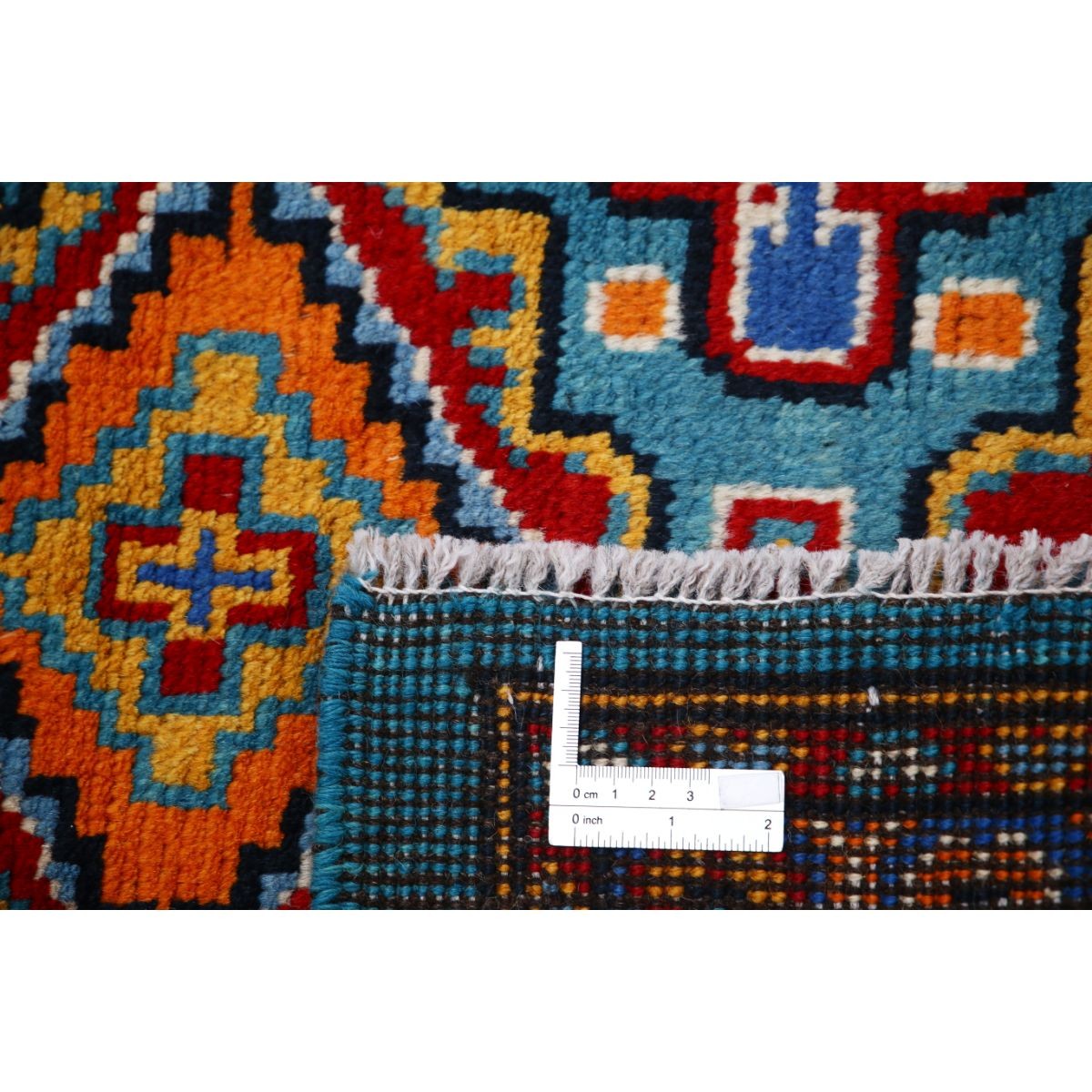 Revival 3x4 Handmade Double Knotted Washable Wool Rug - Colorful