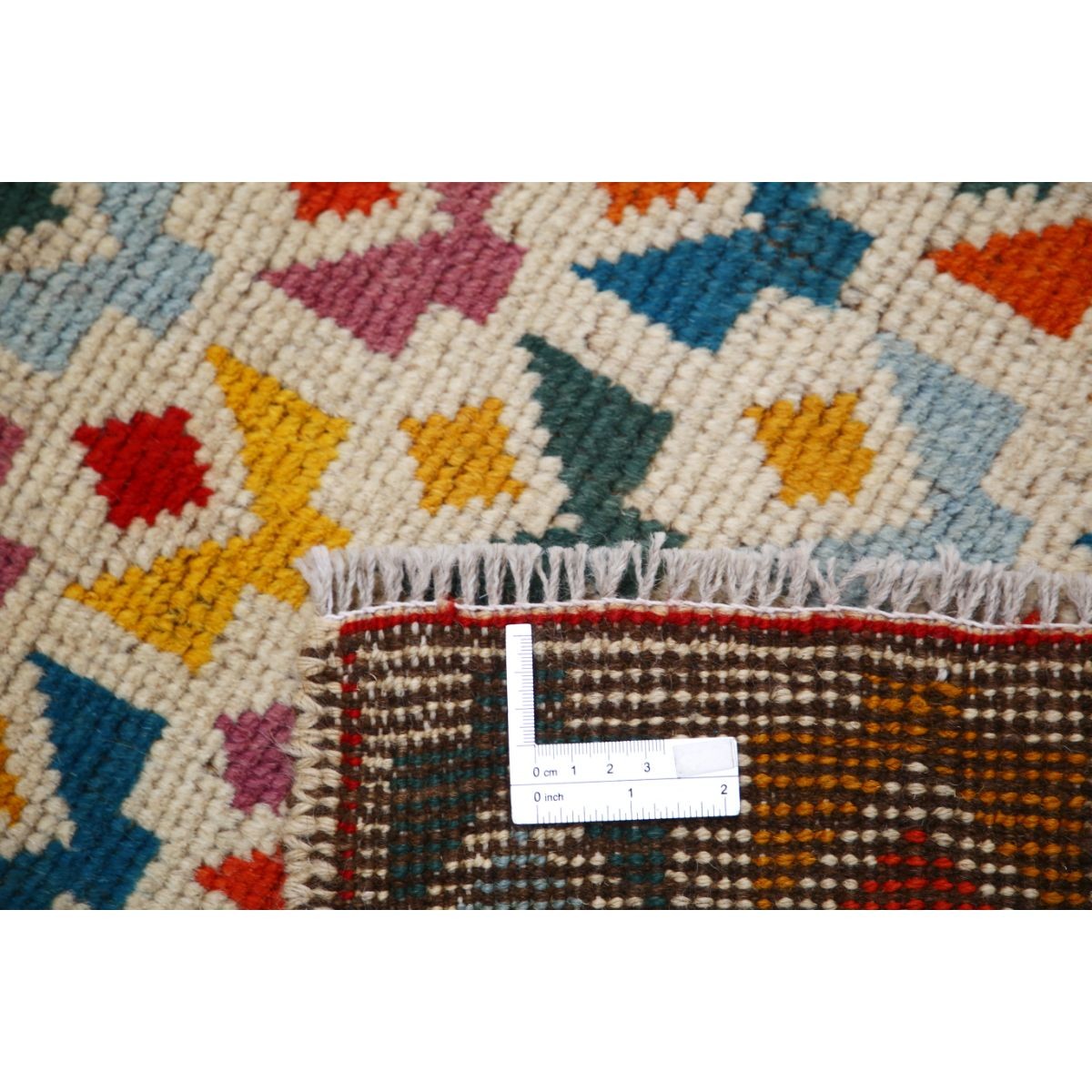 Revival 3x4 Handmade Double Knotted Washable Wool Rug - Colorful
