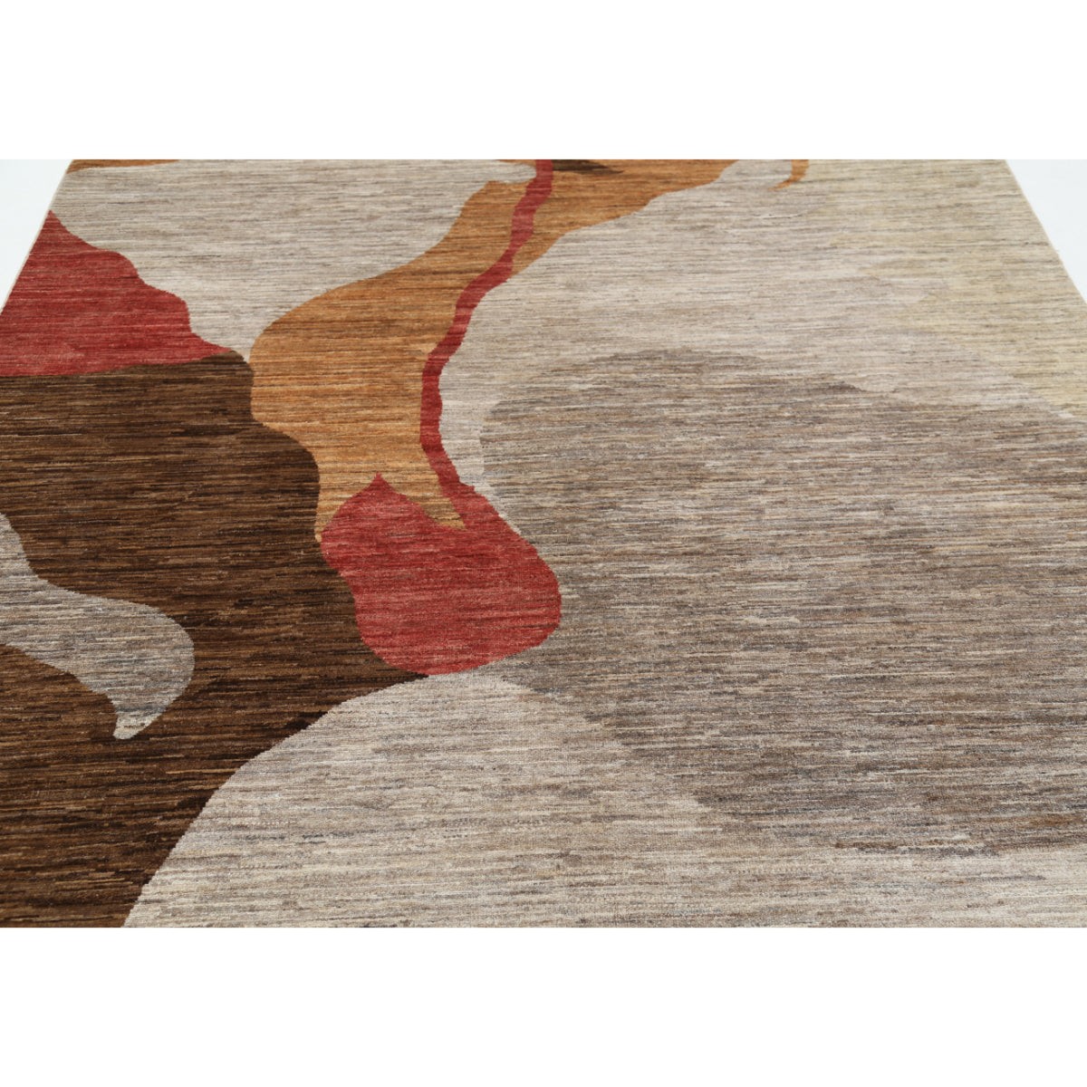 Modcar 7x10 Handmade Double Knotted Washable Wool Rug - Colorful